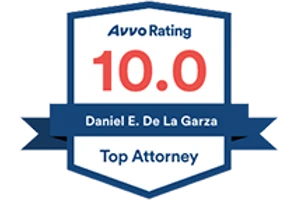 Avvo Rating 10 Top Attorney / Daniel E. De La Garza - Badge